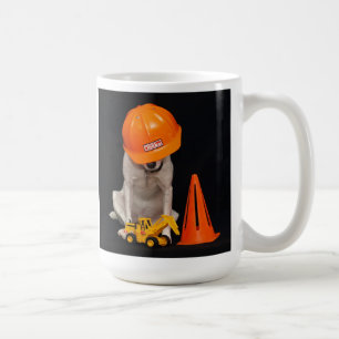 Bauarbeiter-Hund Kaffeetasse