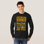 Bauarbeiter-Hüttenbau T-Shirt (Vorne ganz)