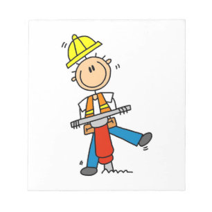 Bauarbeiter I Baut T-Shirts und Geschenke Notizblock