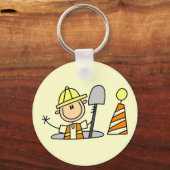 Bauarbeiter in Manhole Tshirts und Geschenke Schlüsselanhänger (Vorderseite)