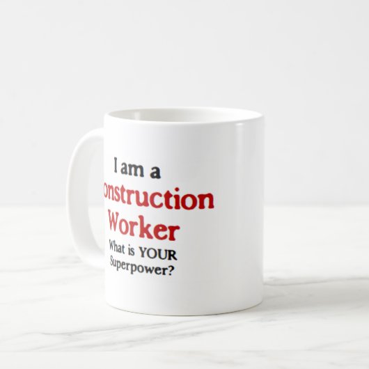 Bauarbeiter Kaffeetasse (Vorderseite Links)