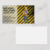 Bauarbeiter | Kautionsstelle Visitenkarte (Vorne/Hinten)