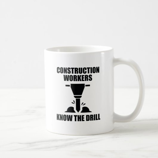 Bauarbeiter kennen das Bohrloch Kaffeetasse (Rechts)