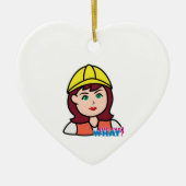 Bauarbeiter Keramik Ornament (Vorne)