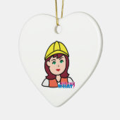 Bauarbeiter Keramik Ornament (Links)