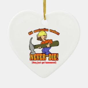 Bauarbeiter Keramik Ornament