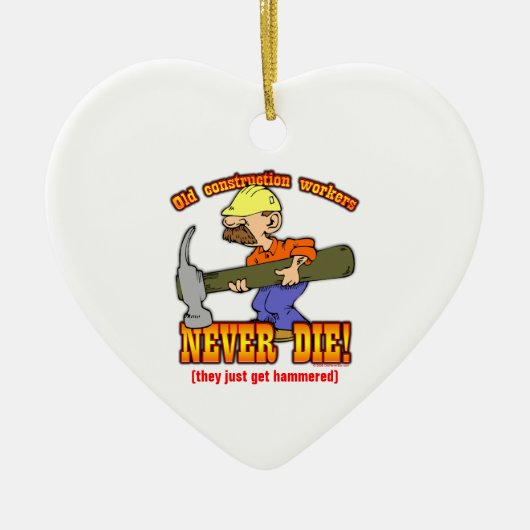 Bauarbeiter Keramik Ornament (Vorne)