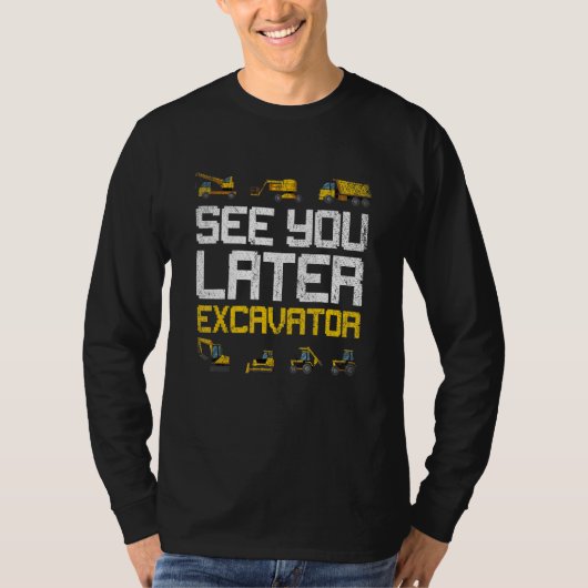 Bauarbeiter Kids Ideenbagger T-Shirt (Vorderseite)