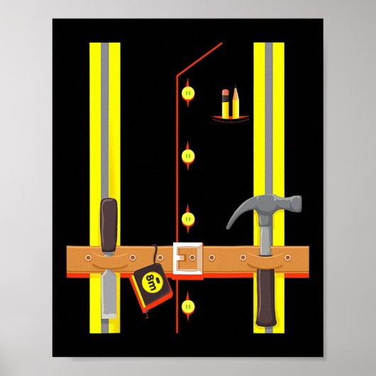 Bauarbeiter-Kostüm für Jungen Kids Hallowee Poster (Vorne)