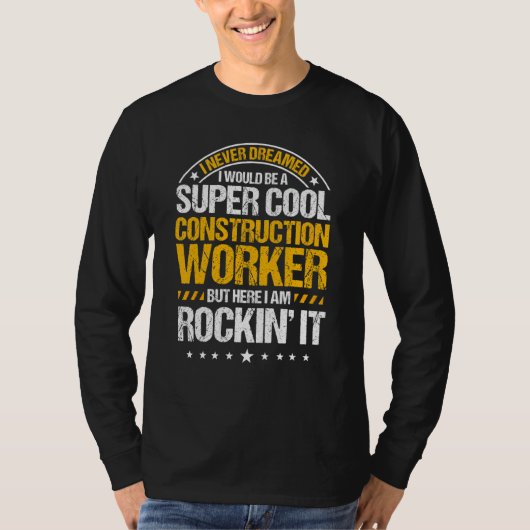 Bauarbeiter-Lohnlabor Harthats T-Shirt (Vorderseite)