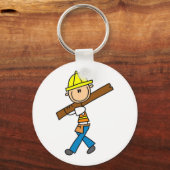 Bauarbeiter mit Lumber Schlüsselanhänger (Vorderseite)