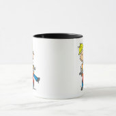 Bauarbeiter mit Presslufthammer Tasse (Zentrum)