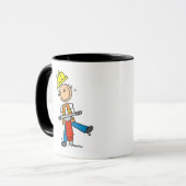 Bauarbeiter mit Presslufthammer Tasse (Vorderseite Links)