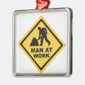 Bauarbeiter Ornament Aus Metall (Links)