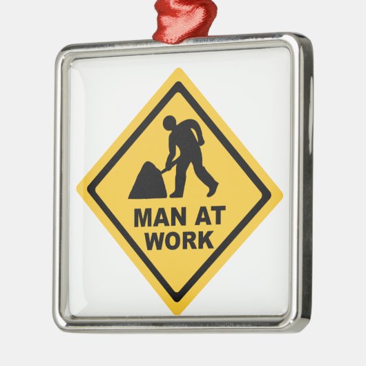 Bauarbeiter Ornament Aus Metall (Links)