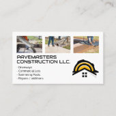 Bauarbeiter Pflaster Visitenkarte (Vorderseite)