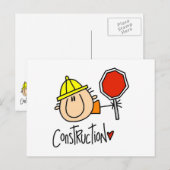 Bauarbeiter Postkarte (Vorne/Hinten)