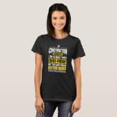 Bauarbeiter Sarcastic Gag Idiot Proof T-Shirt (Vorne ganz)