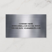 Bauarbeiter | Stadt | Stahl Visitenkarte (Rückseite)