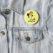 Bauarbeiter-Strichmännchen Button (Beispiel)