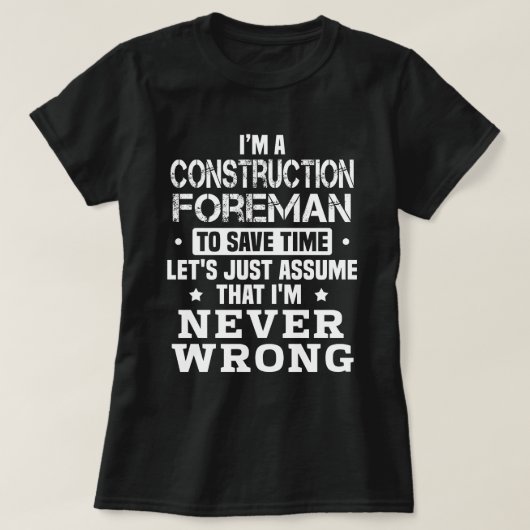 Bauarbeiter T-Shirt (Design vorne)