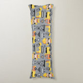 Bauarbeiter Tipper Truck Digger Muster Seitenschläferkissen (Vorderseite Vertikal)