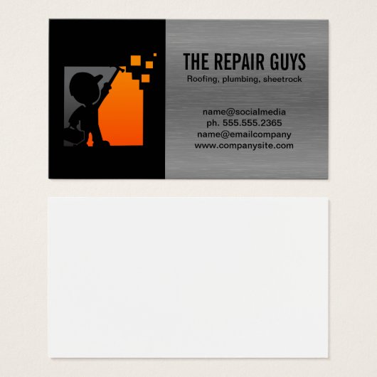 Bauarbeiter | Tischlerbefestigung (Vorne & Hinten)