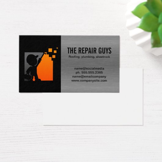 Bauarbeiter | Tischlerbefestigung (Schreibtisch)