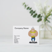 Bauarbeiter Visitenkarte (Stehend Vorderseite)