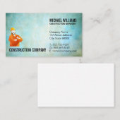 Bauarbeiter Visitenkarte (Vorne/Hinten)