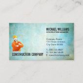 Bauarbeiter Visitenkarte (Vorderseite)