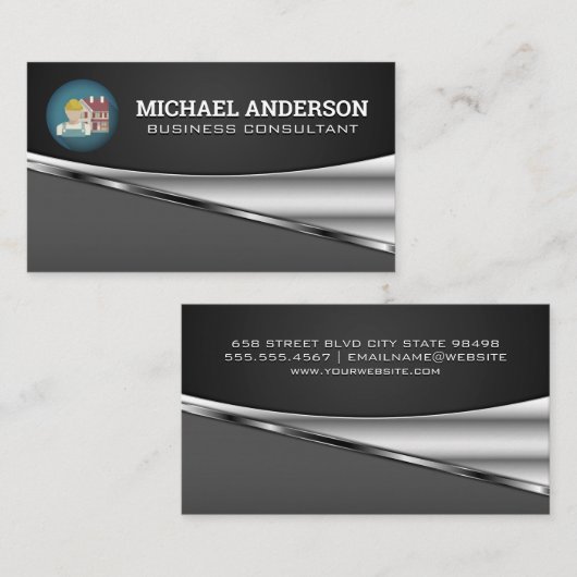 Bauarbeiter Visitenkarte (Vorne/Hinten)