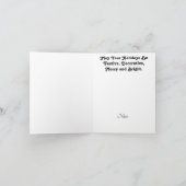 Bauarbeiter Weihnachtskarte Karte (Innenseite)