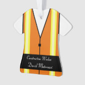 Bauarbeiter-Weihnachtsverzierung Ornament (Vorderseite)