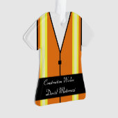 Bauarbeiter-Weihnachtsverzierung Ornament (Vorderseite)