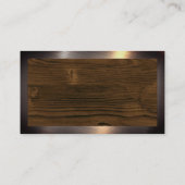 Bauarbeiter | Zuhause Repair Logo | Metallisch Visitenkarte (Rückseite)