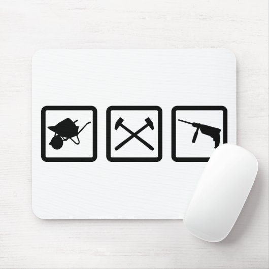 Bauarbeitergang Mousepad (Mit Mouse)