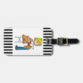 Bauarbeitersawing-Bauholz-Geschenke Gepäckanhänger (Vorderseite horizontal)