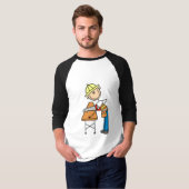 Bauarbeitersawing-Brett T-Shirt (Vorne ganz)
