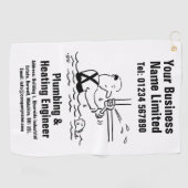 Bauart des Klempners und Heizungsingenieurs Golfhandtuch (Horizontal)