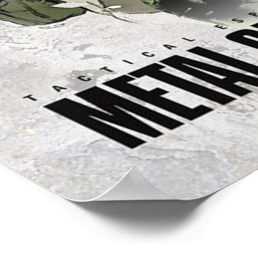 Bauart des Metallgetriebes Solid 3 Poster (Ecke)