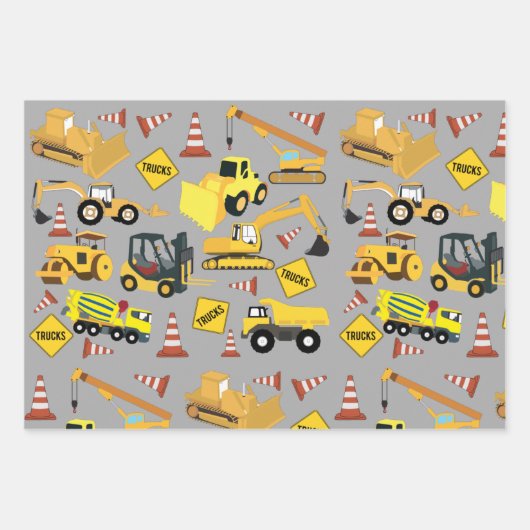 Bauart von Lastkraftwagen Geschenkpapier Set (Vorderseite 3)