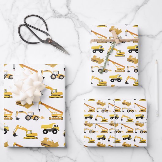 Bauart von Lastkraftwagen Geschenkpapier Set (Vorderseite)
