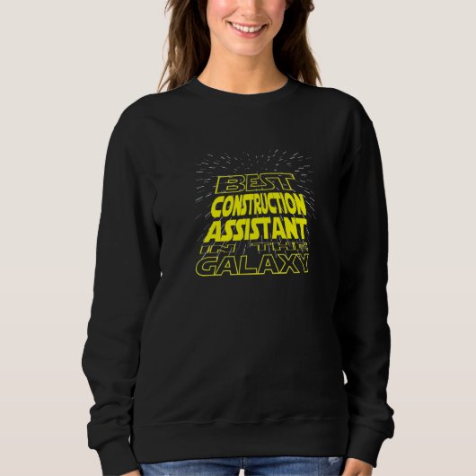 Bauassistent Cool Galaxy Job Sweatshirt (Vorderseite)