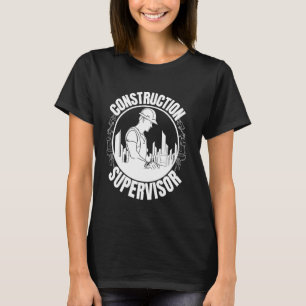 Bauaufseher - Geschenke für Bauarbeiter T-Shirt