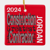 Bauauftragnehmer Extraordinär CUSTOM Keramikornament (Vorderseite)