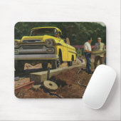 Bauauftragnehmer für Vintage Unternehmensarchitekt Mousepad (Mit Mouse)