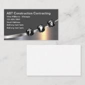 Bauauftragnehmer Grafik-Visitenkarten Visitenkarte (Vorne/Hinten)