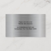 Bauauftragnehmer Visitenkarte (Rückseite)