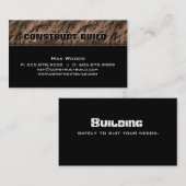 Bauauftragnehmer Visitenkarte Rock Beige (Vorne/Hinten)